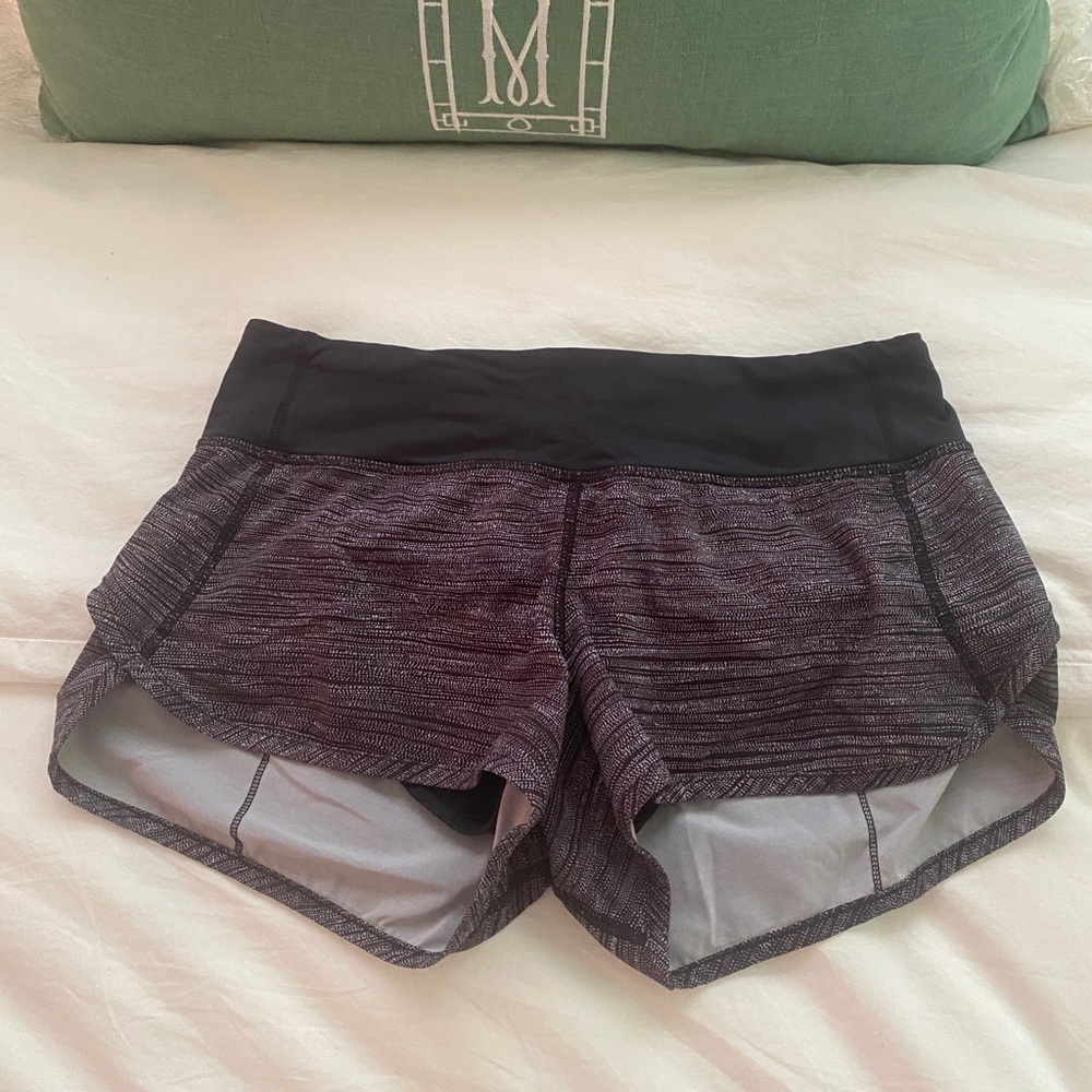 lululemon black athletic shorts